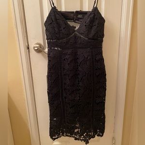 Bardot Spaghetti Strap Floral Lace dress with cutouts Size Large/10
